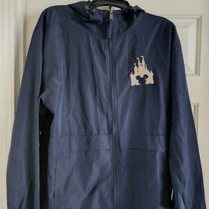 Navy Disney Mickey Rose Gold Castle waterproof windbreaker